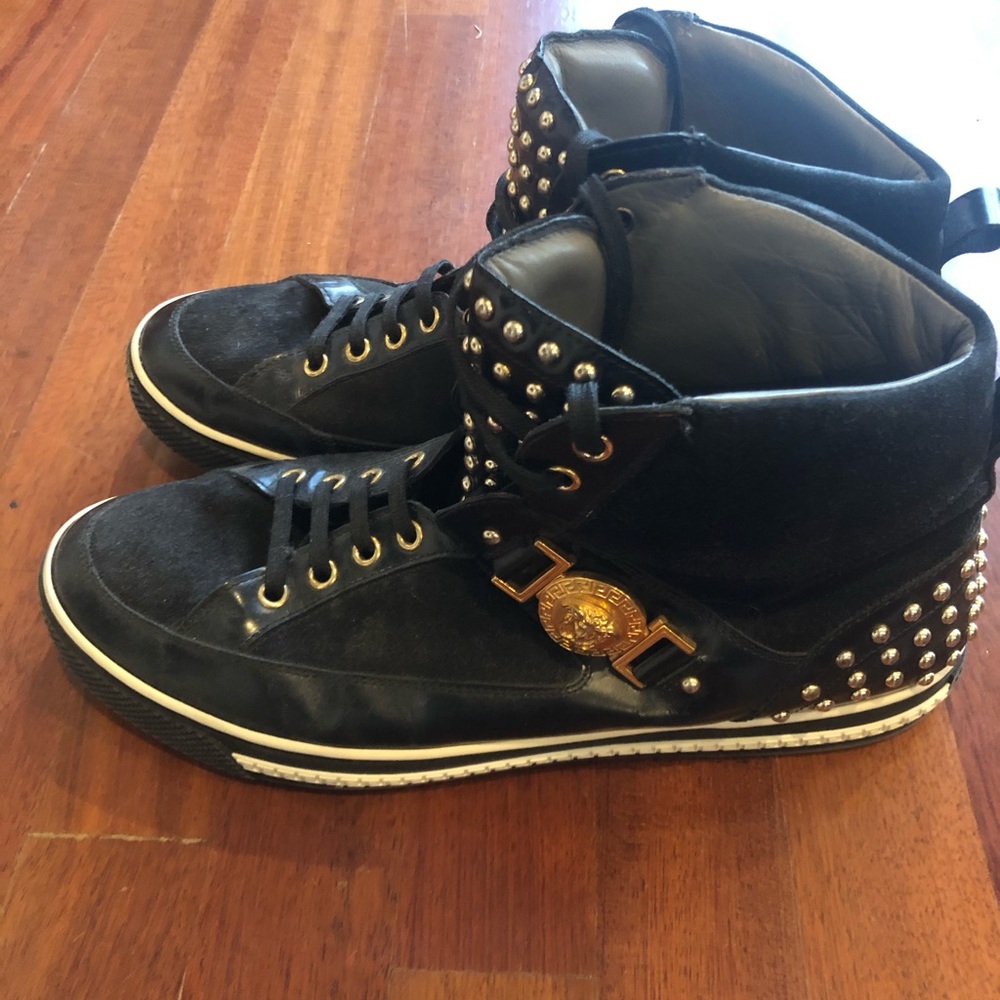 Men’s Versace Studded High Top Sneaker